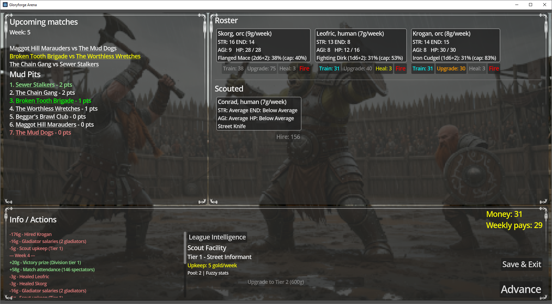 Gloryforge Arena (screenshot)